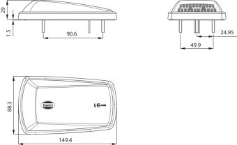 LED SIDE DIRECTION INDICATOR LAMP 9-33V